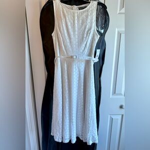 Jessica Howard White Sleeveless Dress (Wedding / Pre-Wedding Events)
